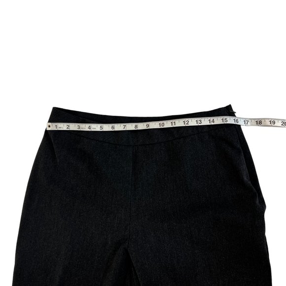 Investments Charcoal Gray 5th Ave Side Zip Slim Fit Pants Size 10 Short - Picture 11 of 13
